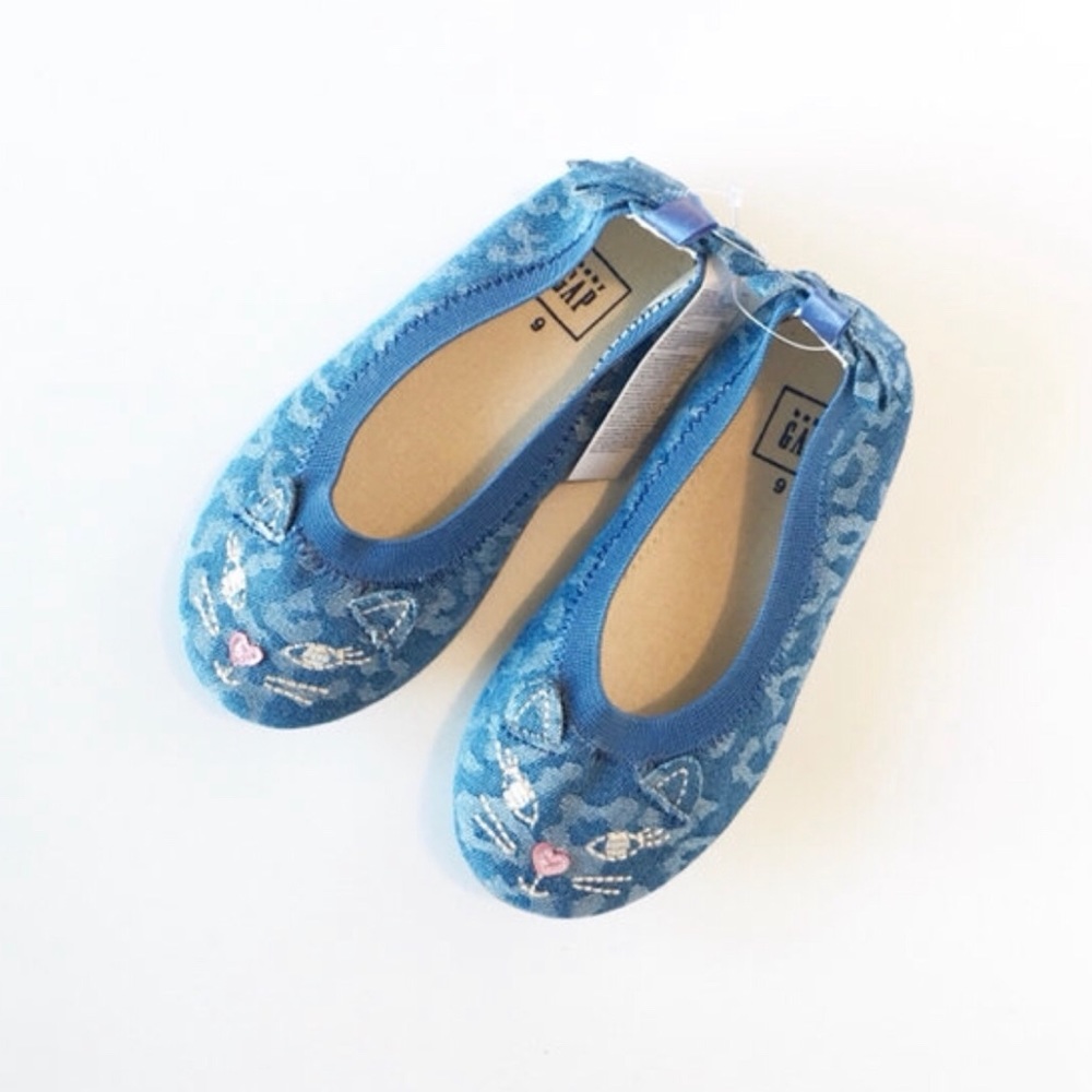 Gap KITTEN BALLET FLATS TODDLER GIRL SIZE 9